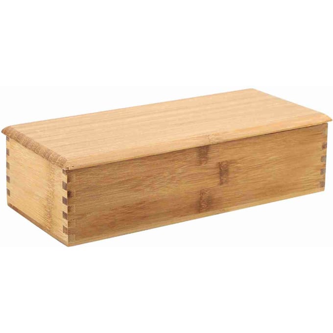 Japanse Eetstokjes Doos Servies Lepel Kooi Bamboe Opbergdoos Container beige