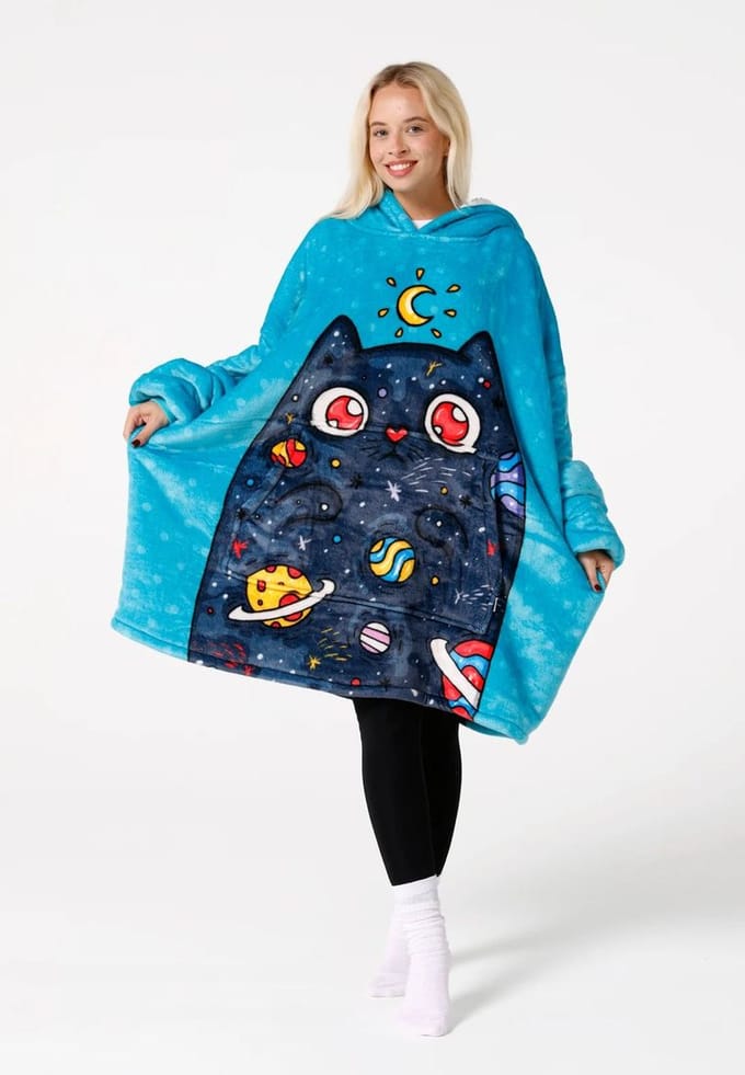 "Space Cat fm" Knuffeltrui Huggie