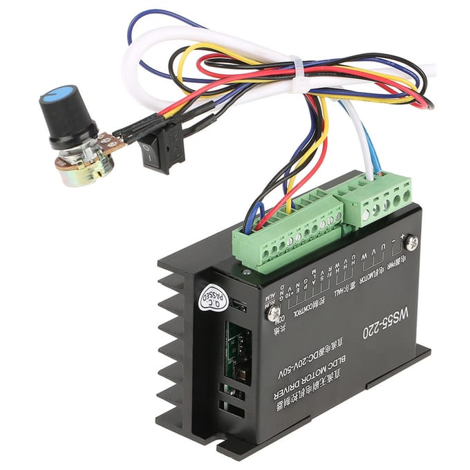 Contrôleur de moteur BLDC sans balais WS55220 DC 48 V 500 W pour broche CNC