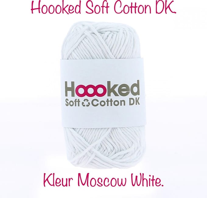Soft Cotton DK 50g. Moscow White (wit)
