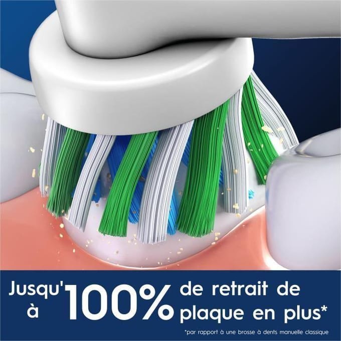 Brossette ORAL-B - Cross Action - pour brosse a dent électrique - pack de 6