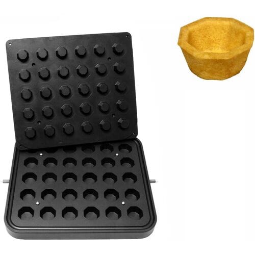 GGM Gastro Platten für Tartelette-Maschine TMPIC - Form: 30x Achteck - Ø 41mm