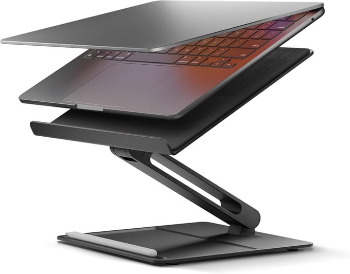 Famanu - In hoogte verstelbare computerstandaard - Laptops en Tablets tot 5 kg (Leigroen)