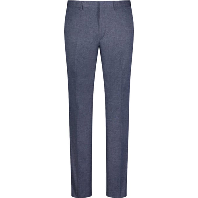 Roy Robson Broek Faux-Uni Flat Front Navy / male