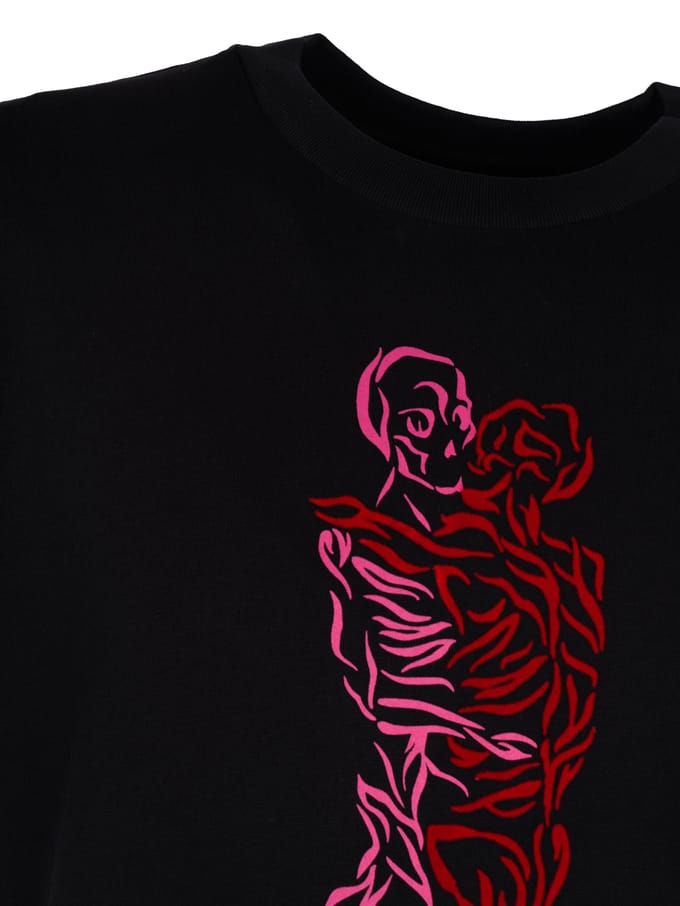 Les Hommes T-Shirt Love After Death Mannen zwart