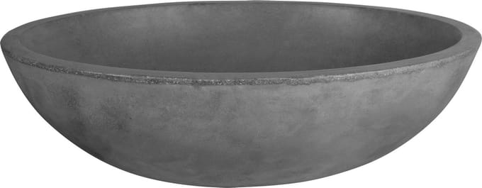 Differnz Waskom Badkamer Dias - Beton - Rond - Donkergrijs - 50cm