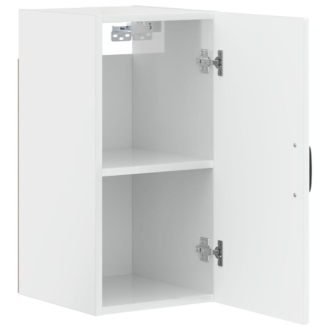 vidaXL - Badkamer - wandkast - HAARLEM - Hoogglans - Wit - 30 - x - 31 - x - 59 - cm