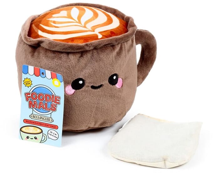 Foodiemals Cappuccino Magnetron Heatpack – Lavendel & Tarwe – Warmtekussen