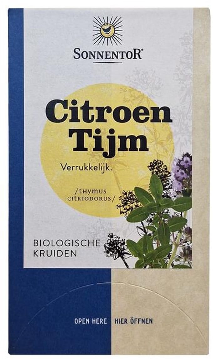 Sonnentor Citroen Tijm Thee Bio (18 zakjes)