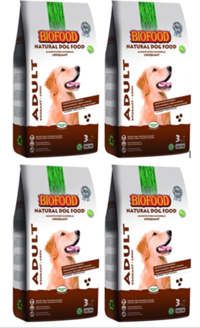 4x Biofood Krokant - Hondenvoer - 3kg