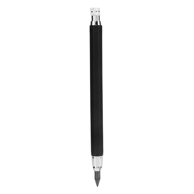Mechanische kleurpotloden 5,6 mm dikke stift Comfortabele grip Aluminiumlegering Automatisch gekleurd black