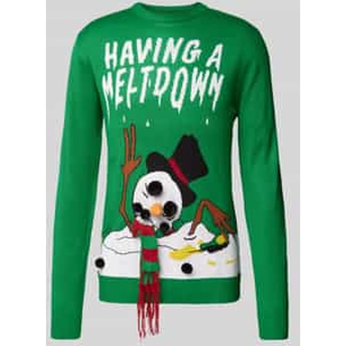 Kersttrui met labelstitching