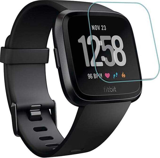 Screenprotector geschikt voor Fitbit Versa Lite - Tempered Glass Gehard Glas