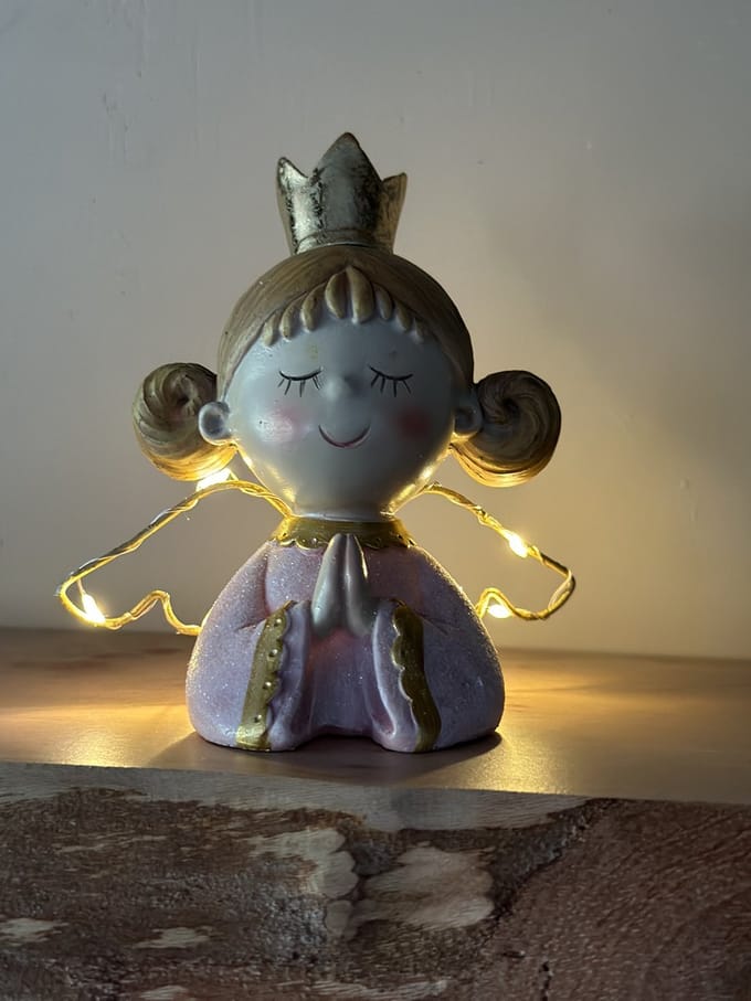 Engel met licht - Liefde - Troost - Hoop - Lichtje - Warmte - Geschenk - Afscheid & Troost - AF-328S