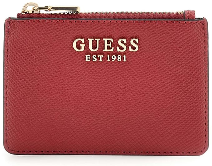 GUESS kaarthouder Laurel II SLG Card Case Garnet rood
