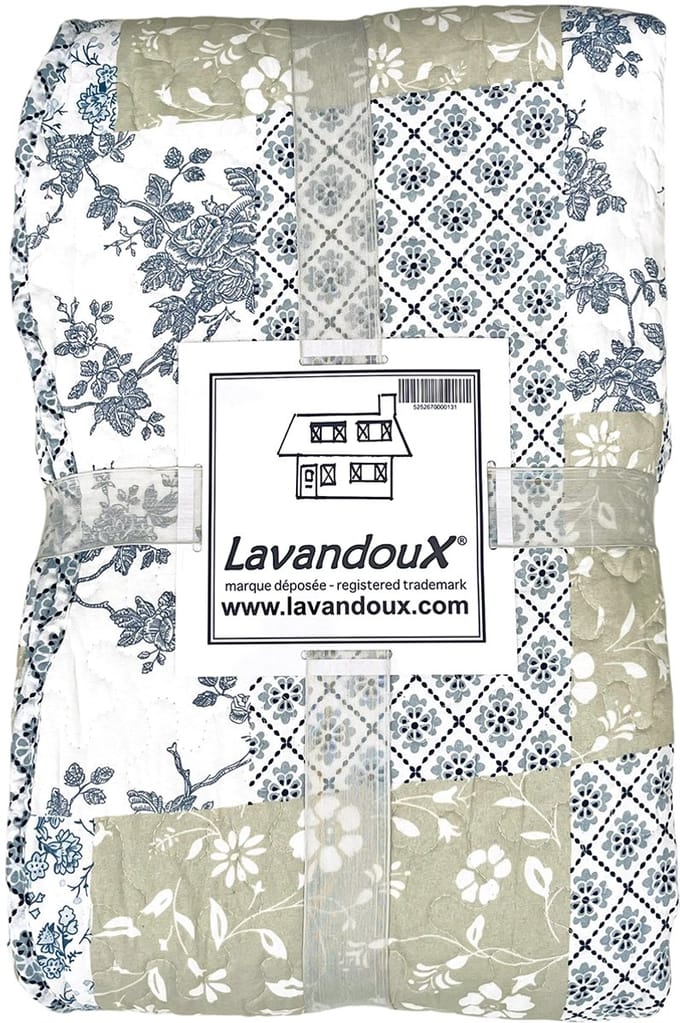 Lavandoux - Bedsprei - Sea Breeze - 240 x 220 cm - 2-persoons - Blauw