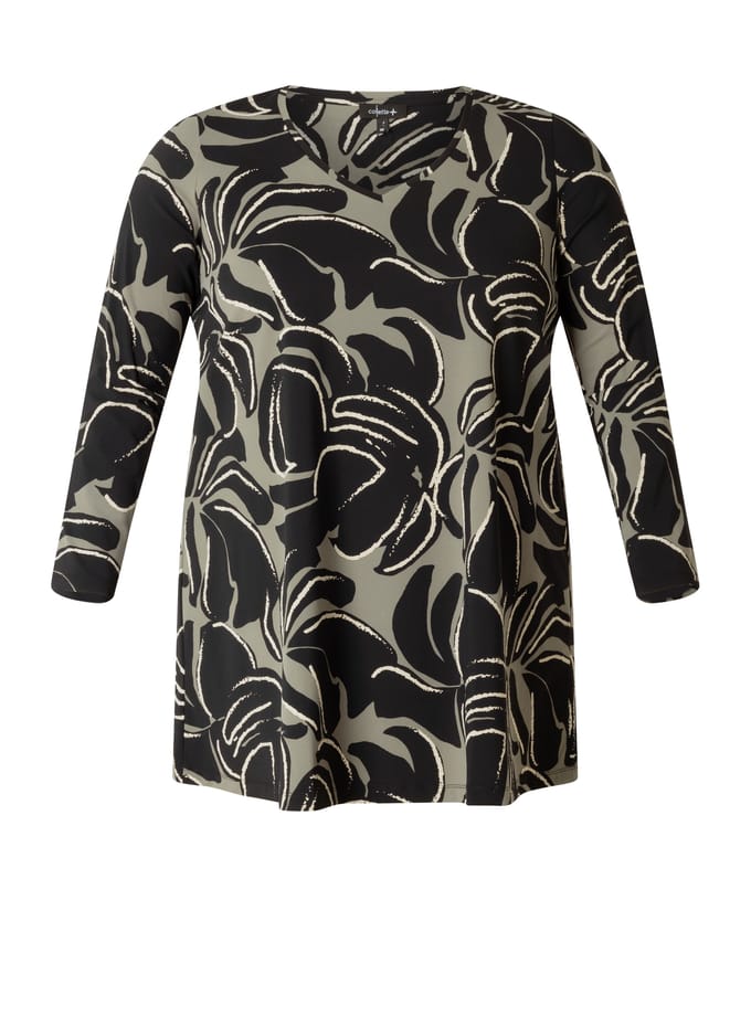 COLLETTA Noor Essential Tops - Black Multi Colour