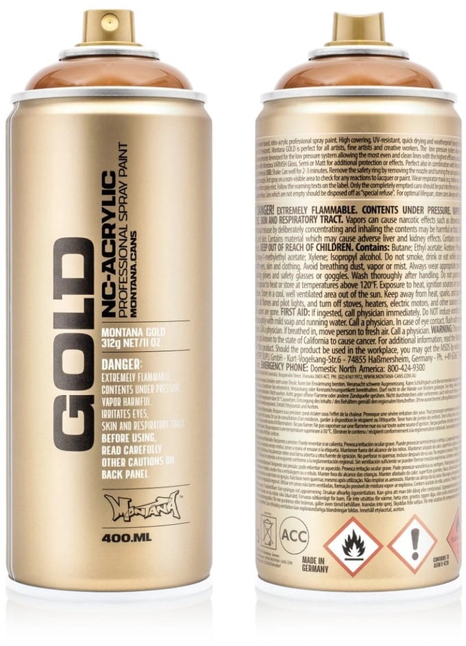 Montana GOLD Transparent Hazelnut T8310 spuitbus 400ml