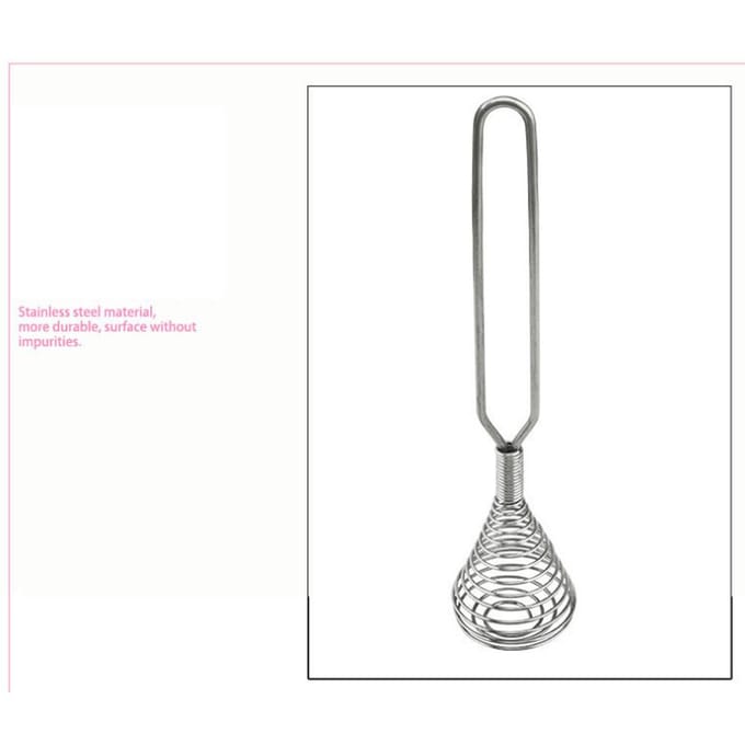Handmatige Eierklopper Roestvrij Staal Handmixer Eierklopper Mixer Roerder Crème Opschuimer Meelroerder L(for 6.5-9kg) gray