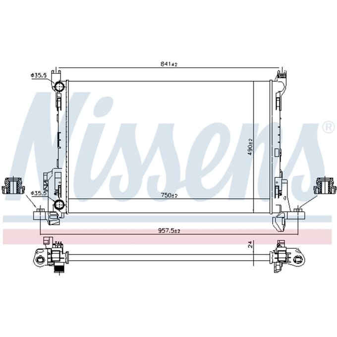 Radiator, motorkoeling NISSENS 630803