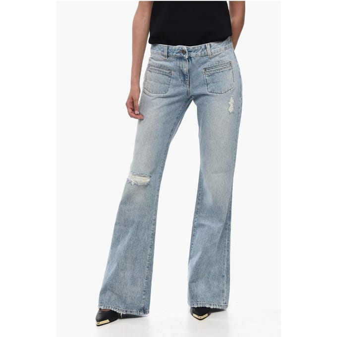 Licht gewassen Bootcut Fit Denim 29 cm in blauw