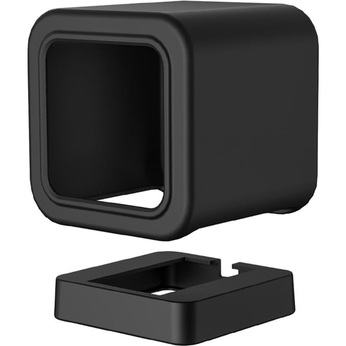 Compatibel met Wyze Cam V3 Mount, Siliconen Cover Beschermhoes Wandmontagebeugel met Wand Type 2 zwart