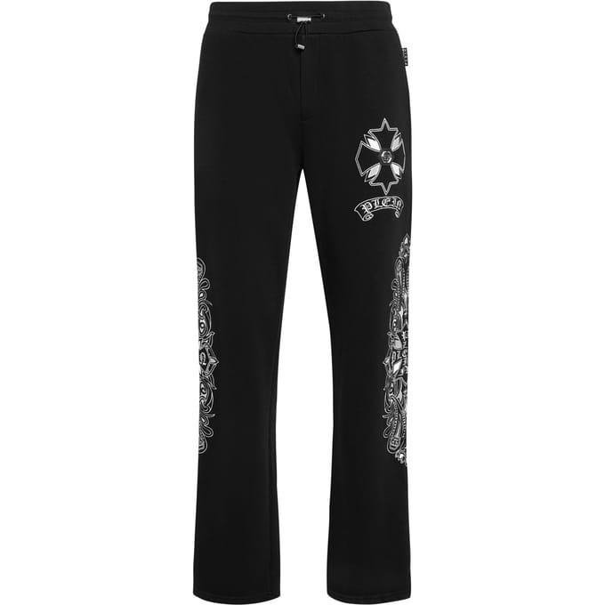 Embroidered Jogging Pants Chrome Crest