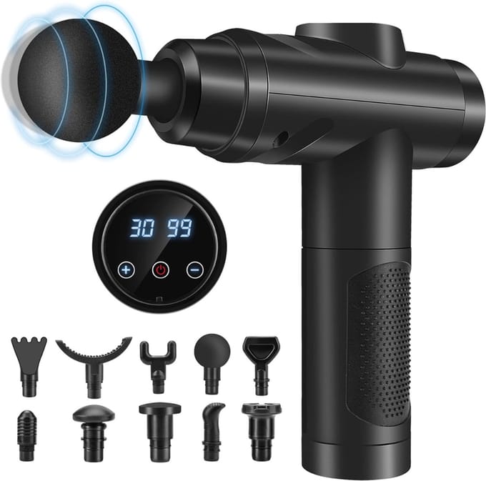 DDStar® Massage gun - Massage pistool - Krachtig massage apparaat - Zwart