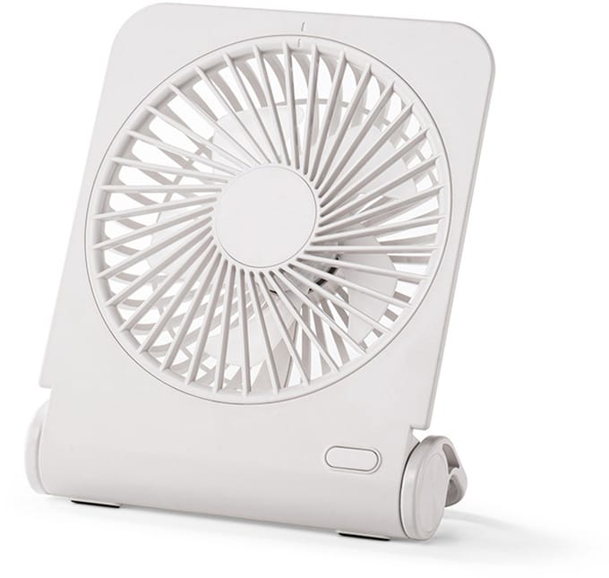 Mini Draagbare Ventilator, USB Ventilator, 4 Snelheden, 220° Stil Ventilator Voor Kantoor, Slaapkamer, Reizen & Camping, Wit