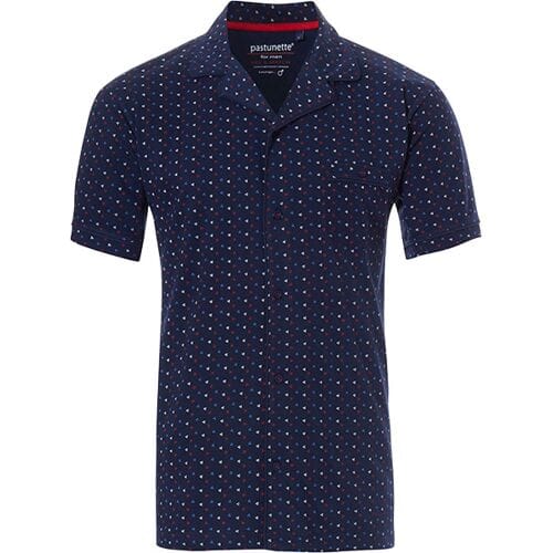Shirt Pastunette - Doorknoop - Blauw - Katoen - Maat S