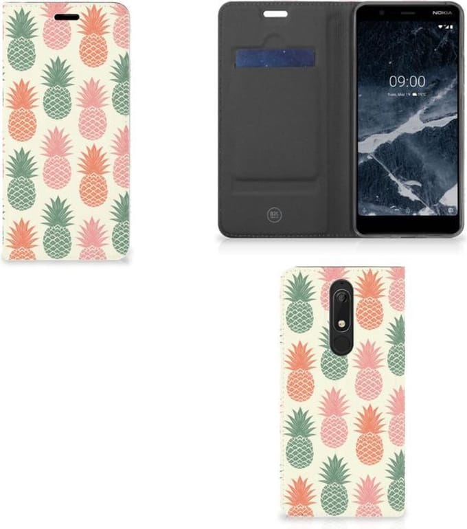 Nokia 5.1 (2018) Flip Style Cover Ananas
