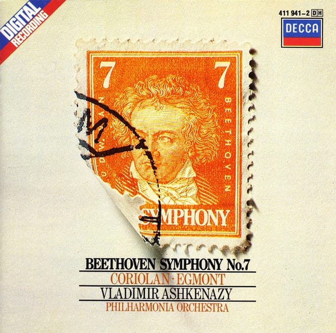 Vladimir Ashkenazy - Beethoven, Philharmonia Orchestra – Symphony No. 7 / Coriolan • Egmont (CD)