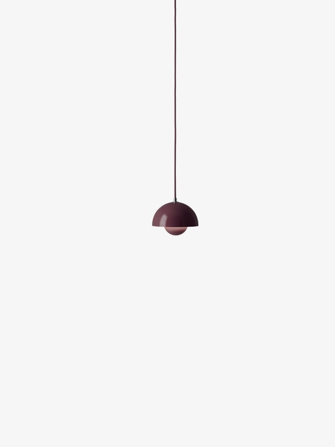 &Tradition Flowerpot VP10 Hanglamp Donker Pruim
