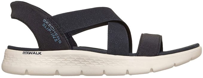 Skechers 141489/nvy go walk flex sandal glimmer up navy 3255
