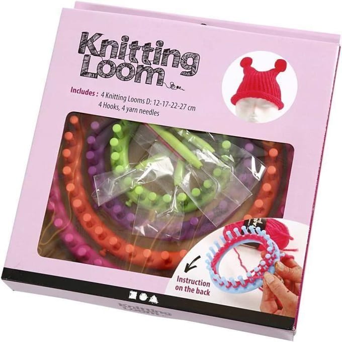 Creativ Company Knitting Loom, d: 12-17-22-27 cm, 1 set