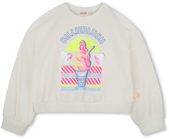 Billieblush U20882 Sweatshirt Beige 4 Years Meisje