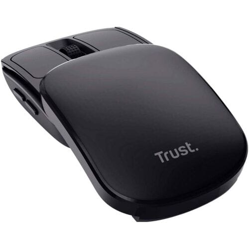 Trust Zylo - Draadloze Muis - Compact en Opvouwbaar - Oplaadbaar - Zwart