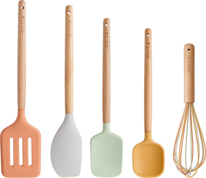 KitchenCraft Idilica siliconen gereedschapsset, set van 5