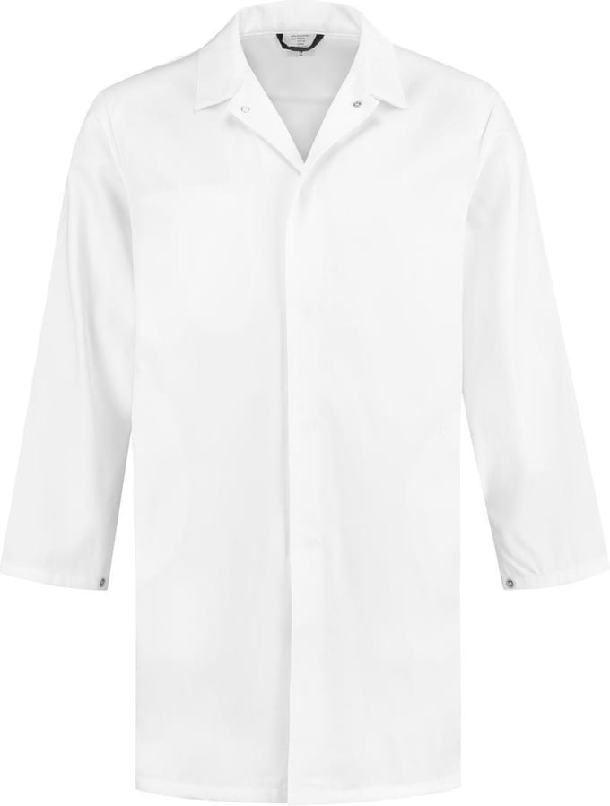 Yoworkwear Food stofjas (lang) - wit - maat S