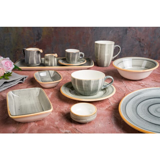 Bonna Pasta Bord - Aura Space - Porselein - 28 cm 400 cc - set van 2