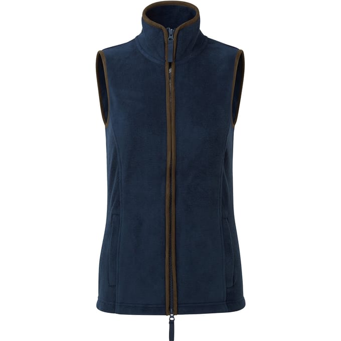 Premier Dames/dames Artisan Fleece Gilet (Marine / Bruin)