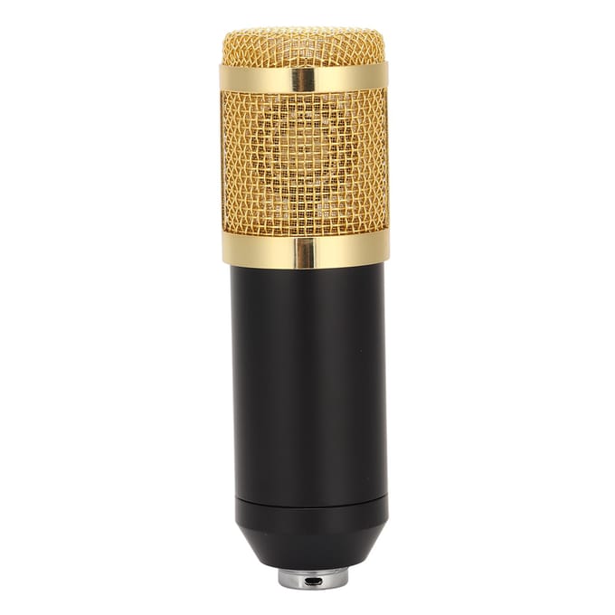 Bekabelde condensatormicrofoon XLR naar 3,5 mm professionele microfoon voor broadcast-opnames met schokdemper voor veelkleurig