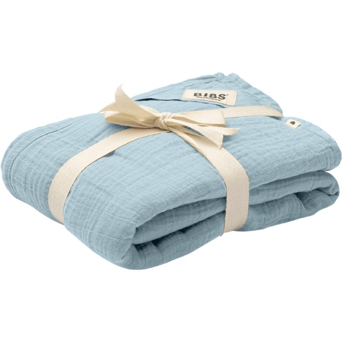 BIBS Muslin Swaddle 120 x 120 cm Baby Blue 1 st