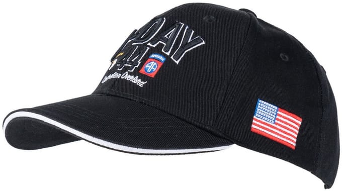Baseball cap D-Day Normandy Zwart