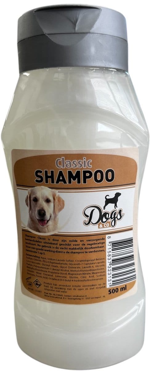 Hondenshampoo classic shampoo 500 ml