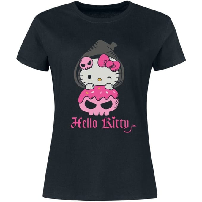 Hello Kitty - Anime T-shirt - S tot 3XL - voor Vrouwen - zwart