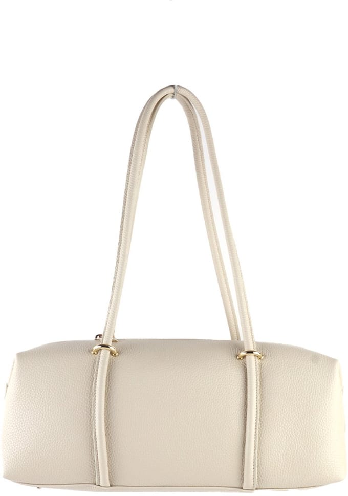 Giuliano lederen schoudertas Alexa - Dames - Made in Italy - Beige