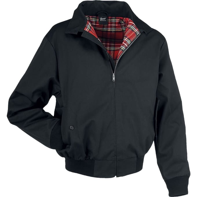 Brandit - Rockabilly Bomberjack - Lord Canterbury - S tot 5XL - voor Mannen - zwart