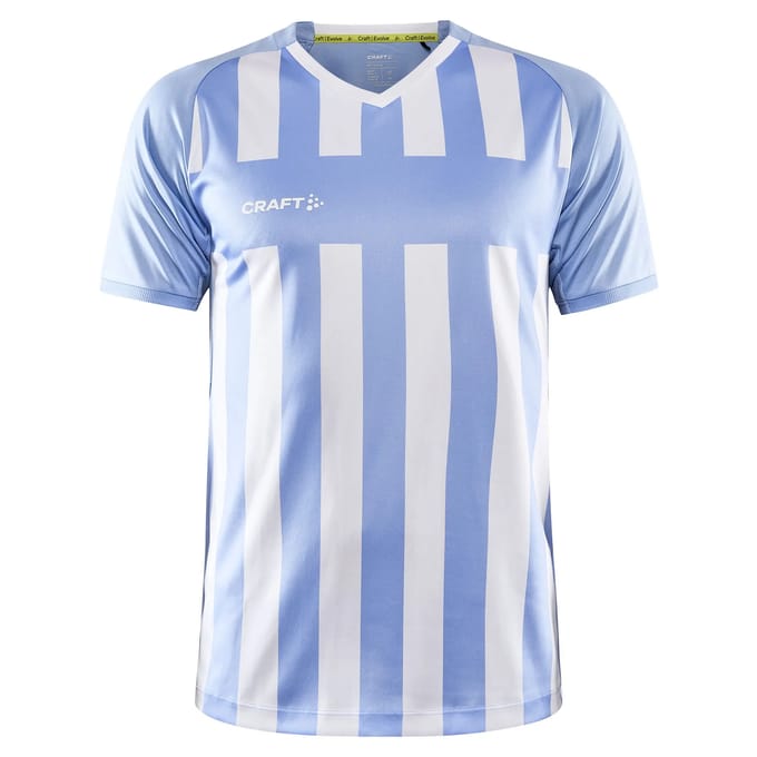 Craft Progress 2.0 Stripe Shirt Korte Mouw Heren - Hemelsblauw / Wit | Maat: S