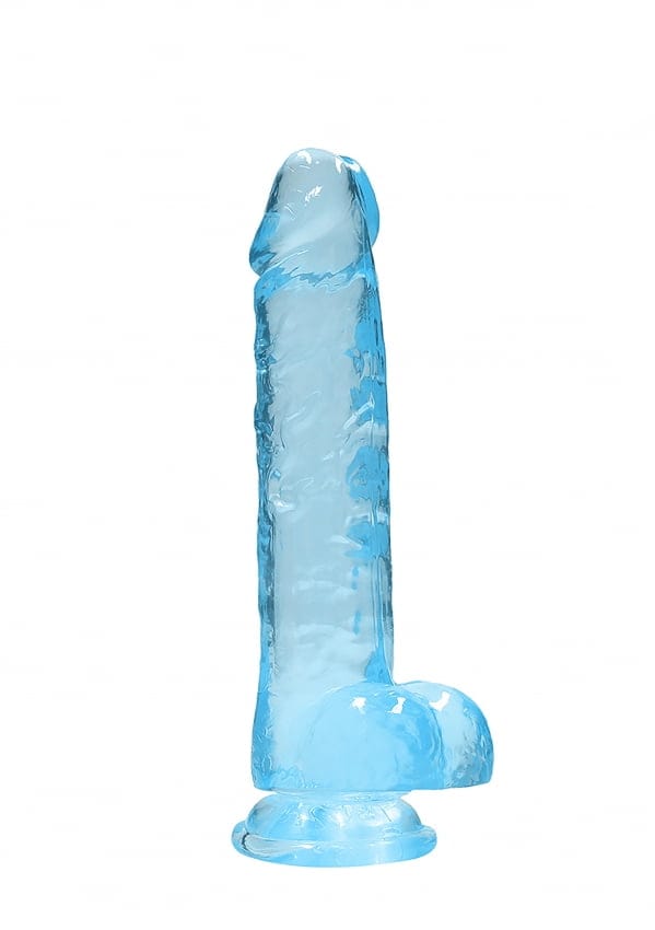 RealRock by Shots Realistische Dildo met Ballen - 8 / 21 cm - Blauw